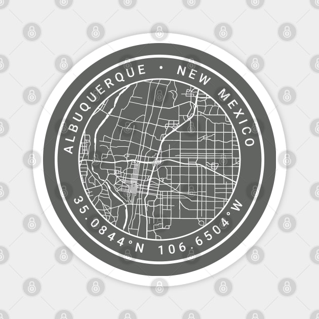 Albuquerque Map Magnet by Ryan-Cox